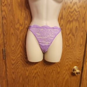 Vicoria Secret Lavender Lace Women's Panties Sm Med